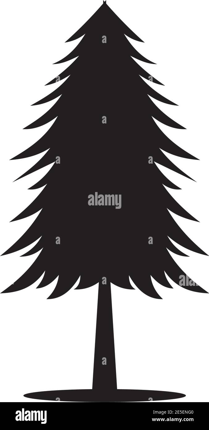 Pine tree logo design symbol vector template Stock Vector Image & Art ...