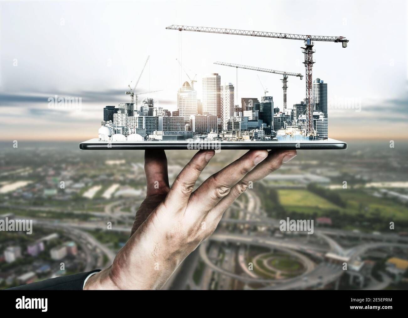 Innovative architecture and civil engineering building construction