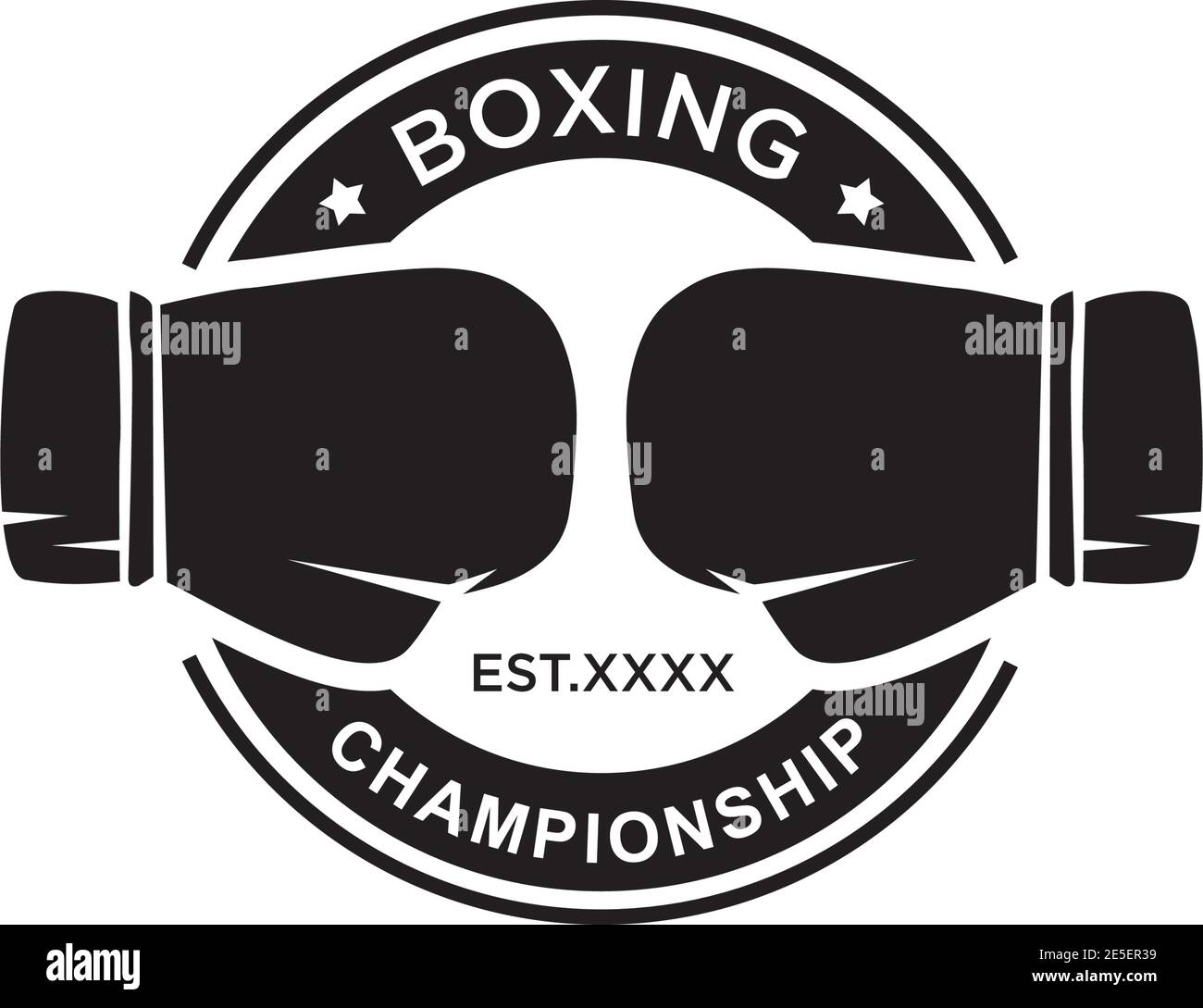 Boxing sport logo design vector template Stock Vector Image & Art - Alamy