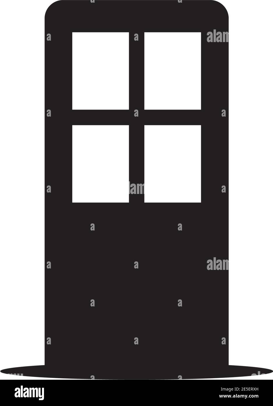 Door icon logo design vector template Stock Vector