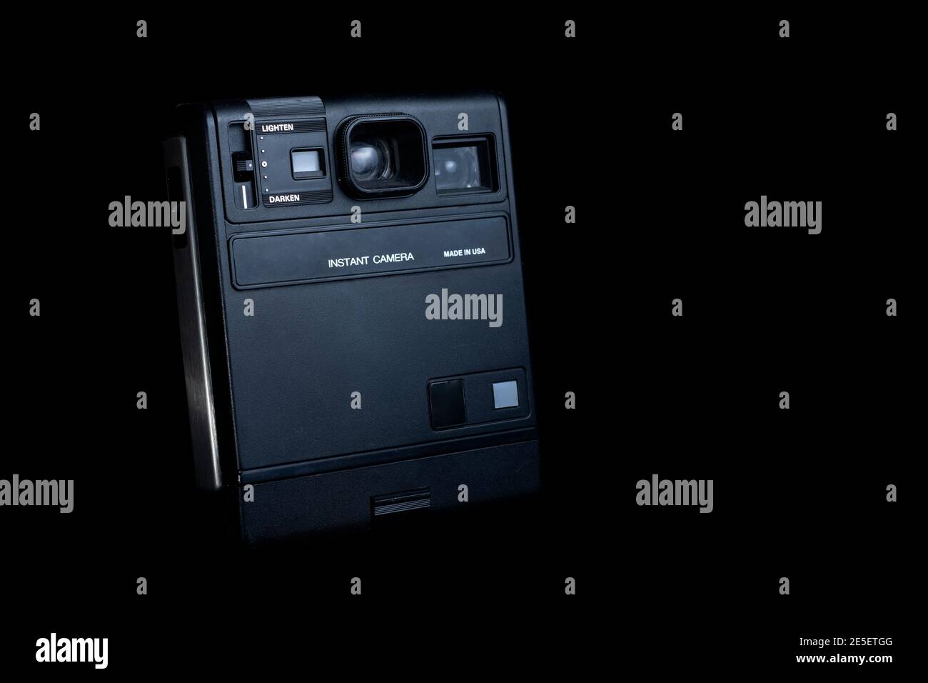 Old automatic polaroid camera Stock Photo