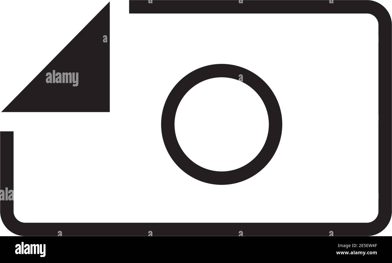 Camera icon logo design vector template Stock Vector