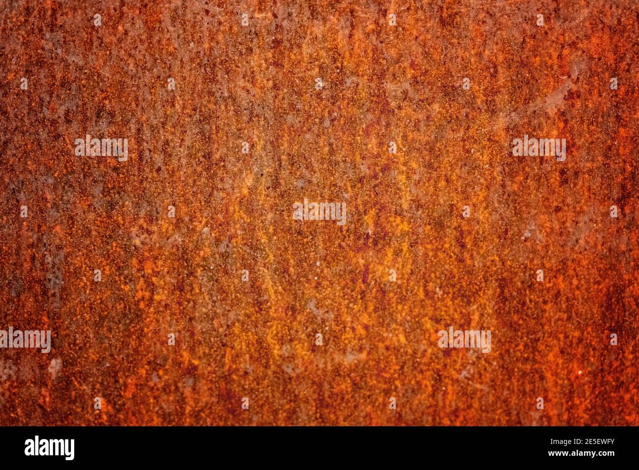 Iron wall covered with rust and corrosion paint Stock Photo