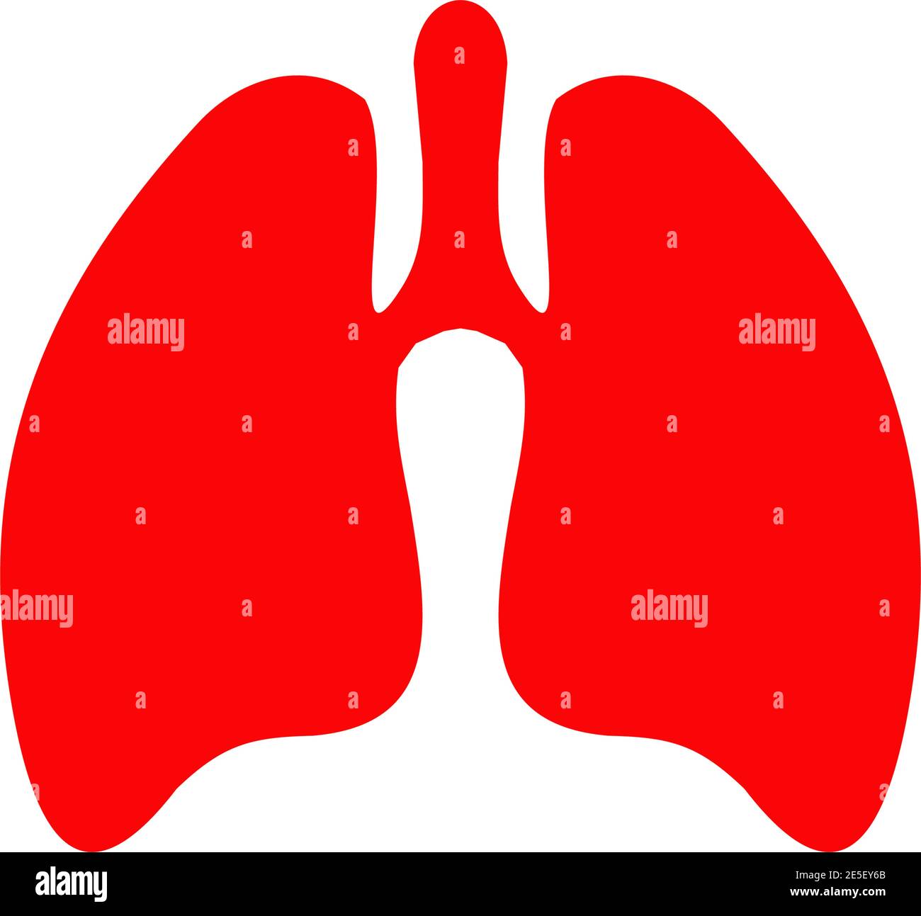 Lung medical logo design vector template Stock Vector