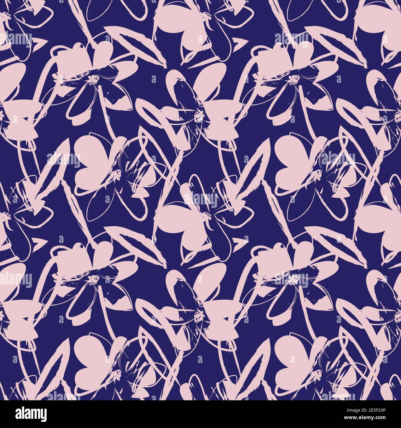 Floral brush strokes seamless pattern background for fashion prints ...
