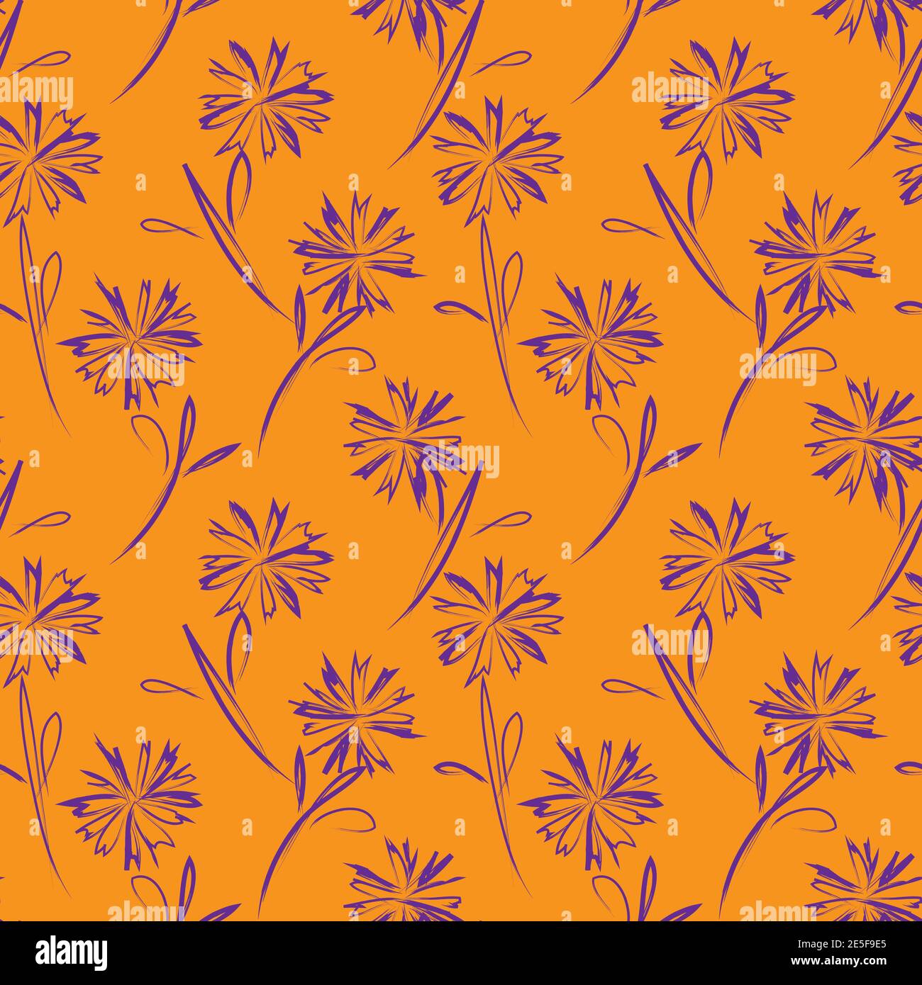 Floral brush strokes seamless pattern background for fashion prints ...