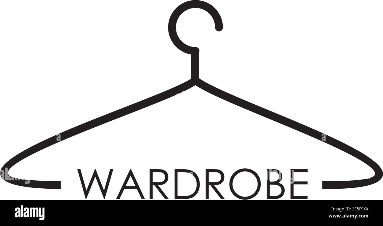 Wardrobe or fashion logo design with using hanger icon design Stock Vector  Image & Art - Alamy