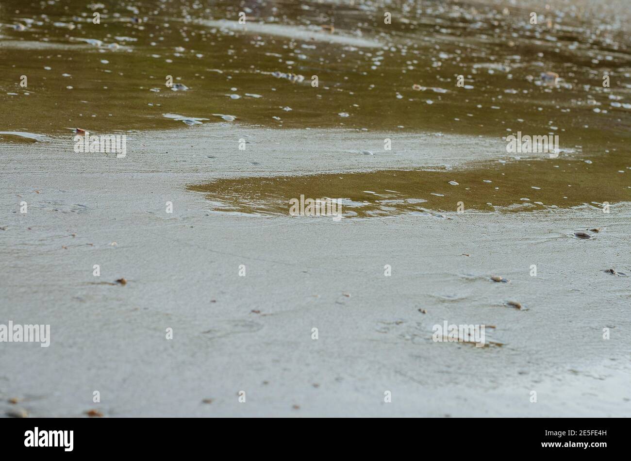 Sand Beach and Sea Water Stock Photo - Alamy