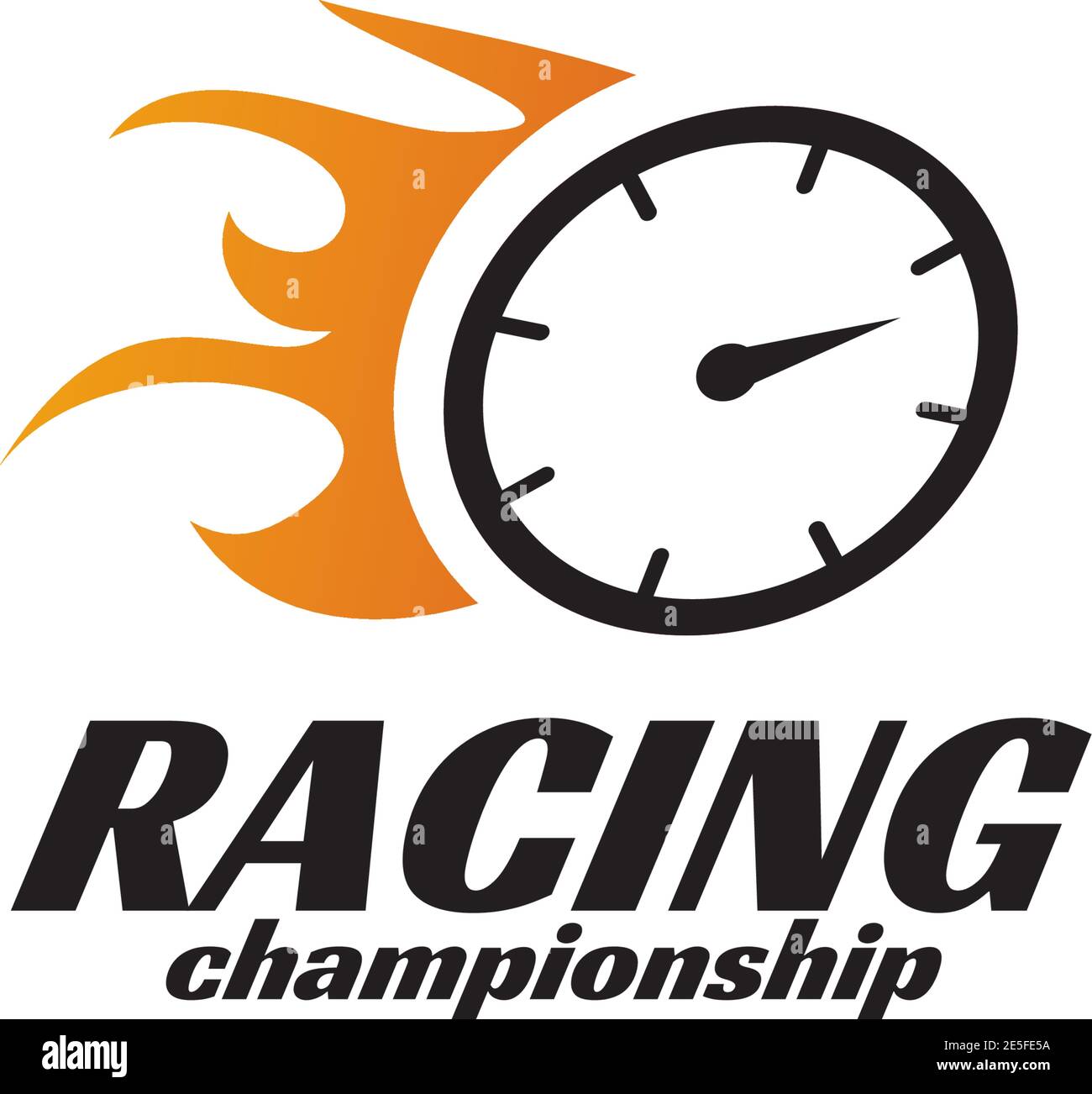 Racing championship logo design incorporated with speedometer icon template  Stock Vector Image & Art - Alamy