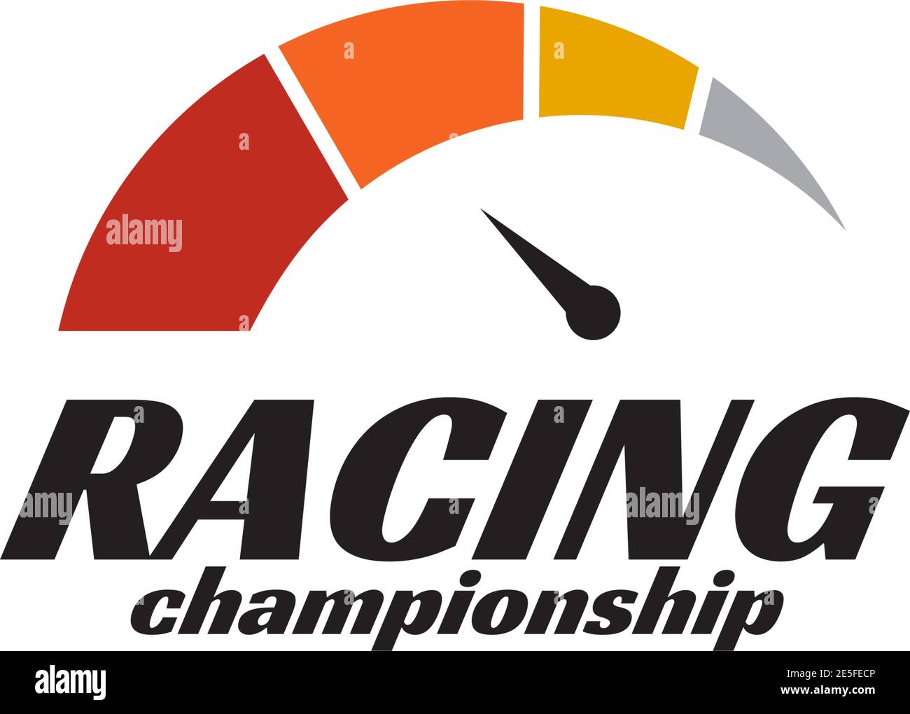 Racing championship logo design incorporated with speedometer icon template  Stock Vector Image & Art - Alamy