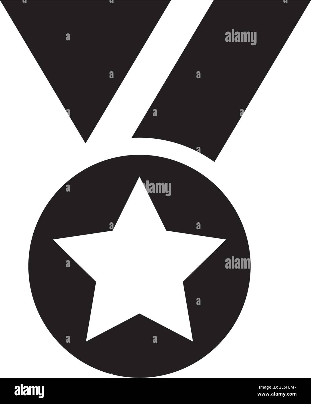 Medal icon logo design vector illustration template Stock Vector