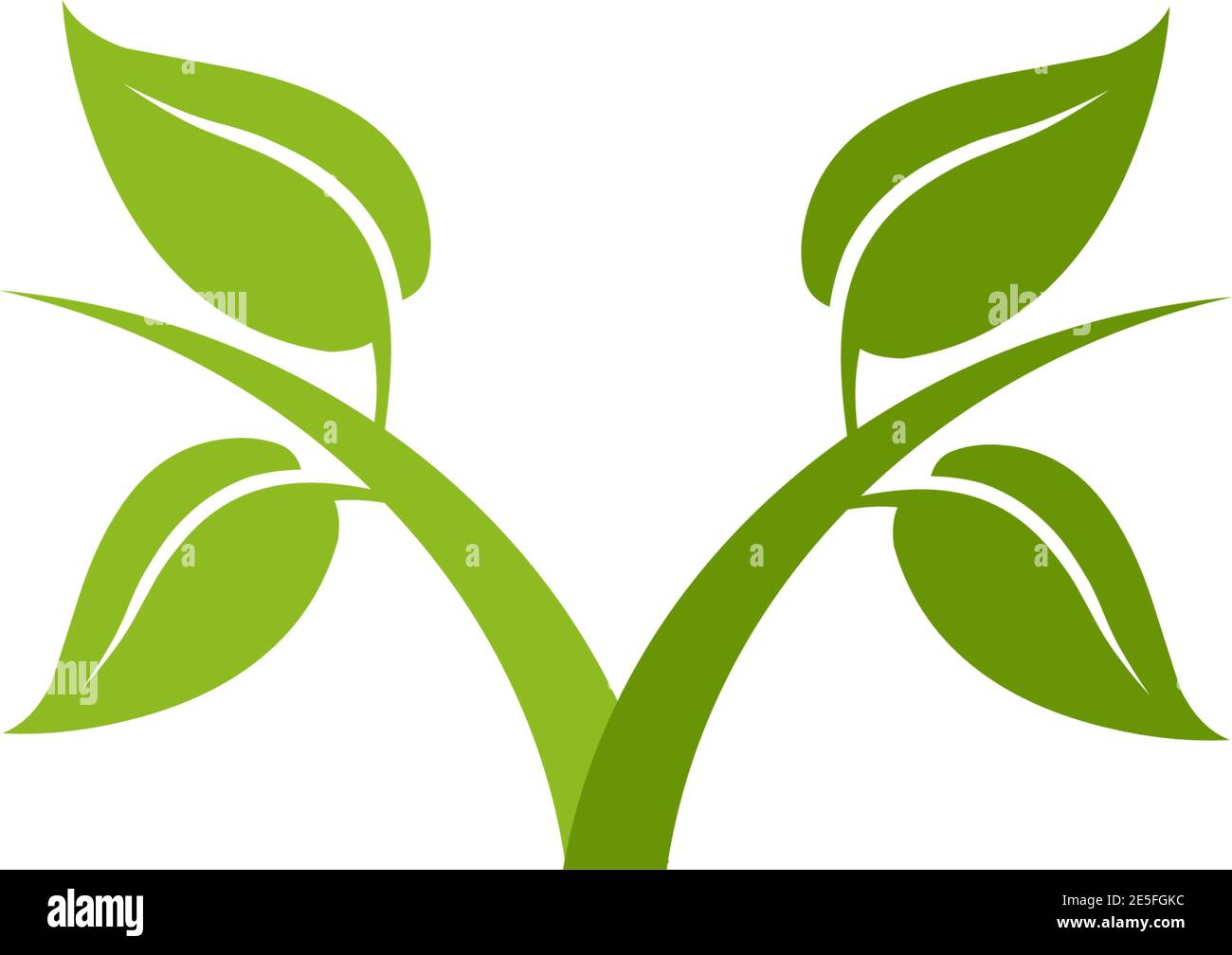 Leaf icon logo design vector illustration template Stock Vector Image ...