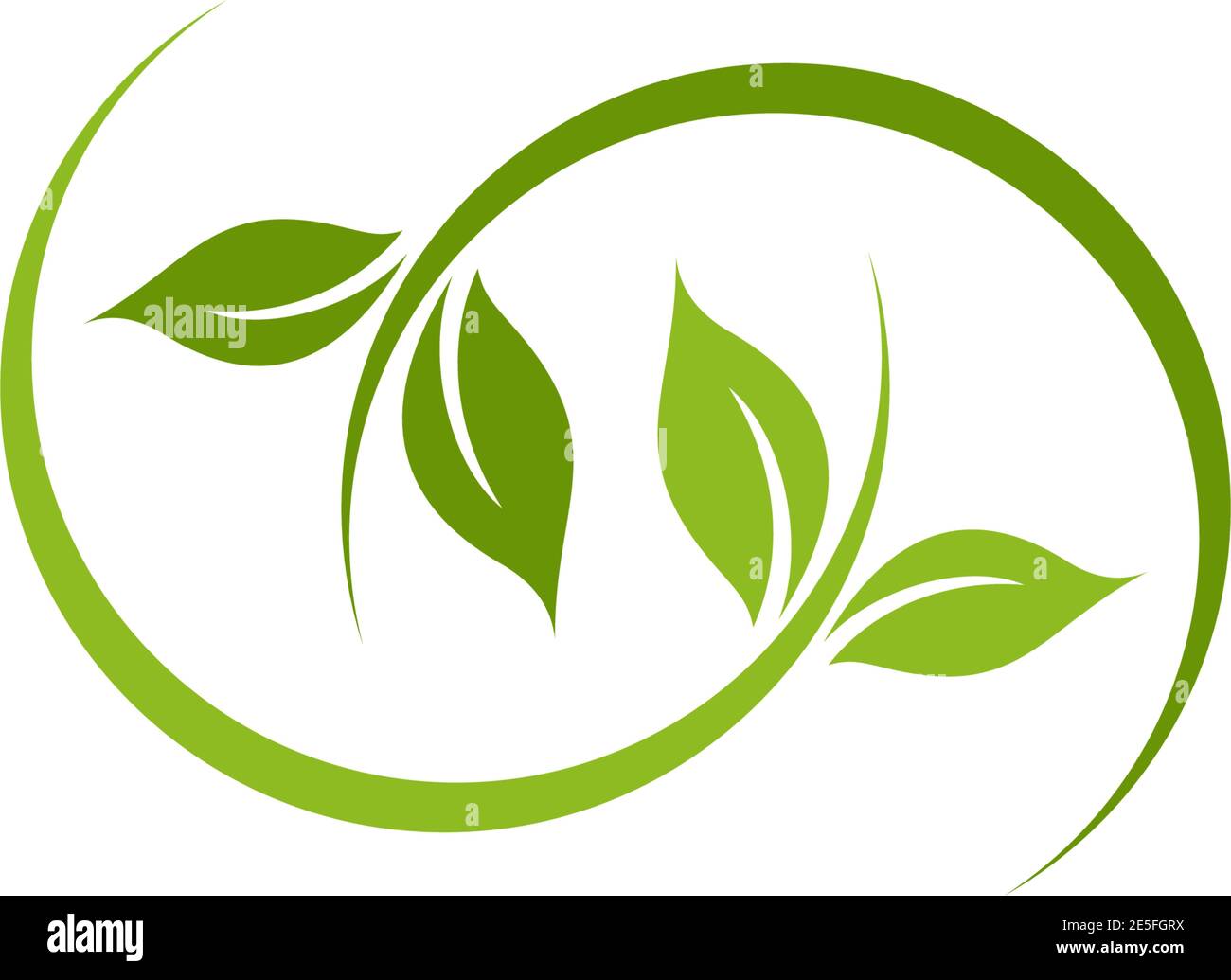 Leaf icon logo design vector illustration template Stock Vector Image ...