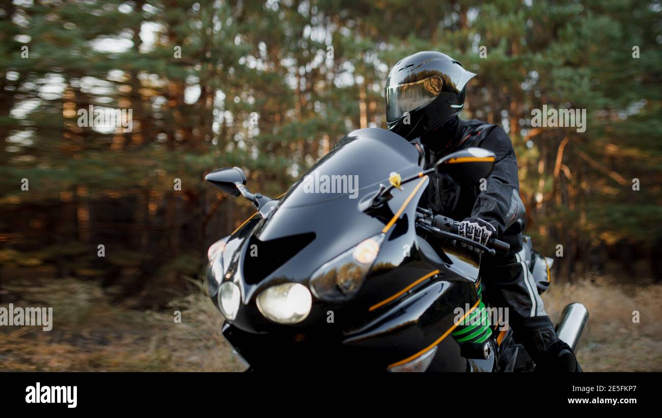 Rider wearing a helmet hi-res stock photography and images - Alamy