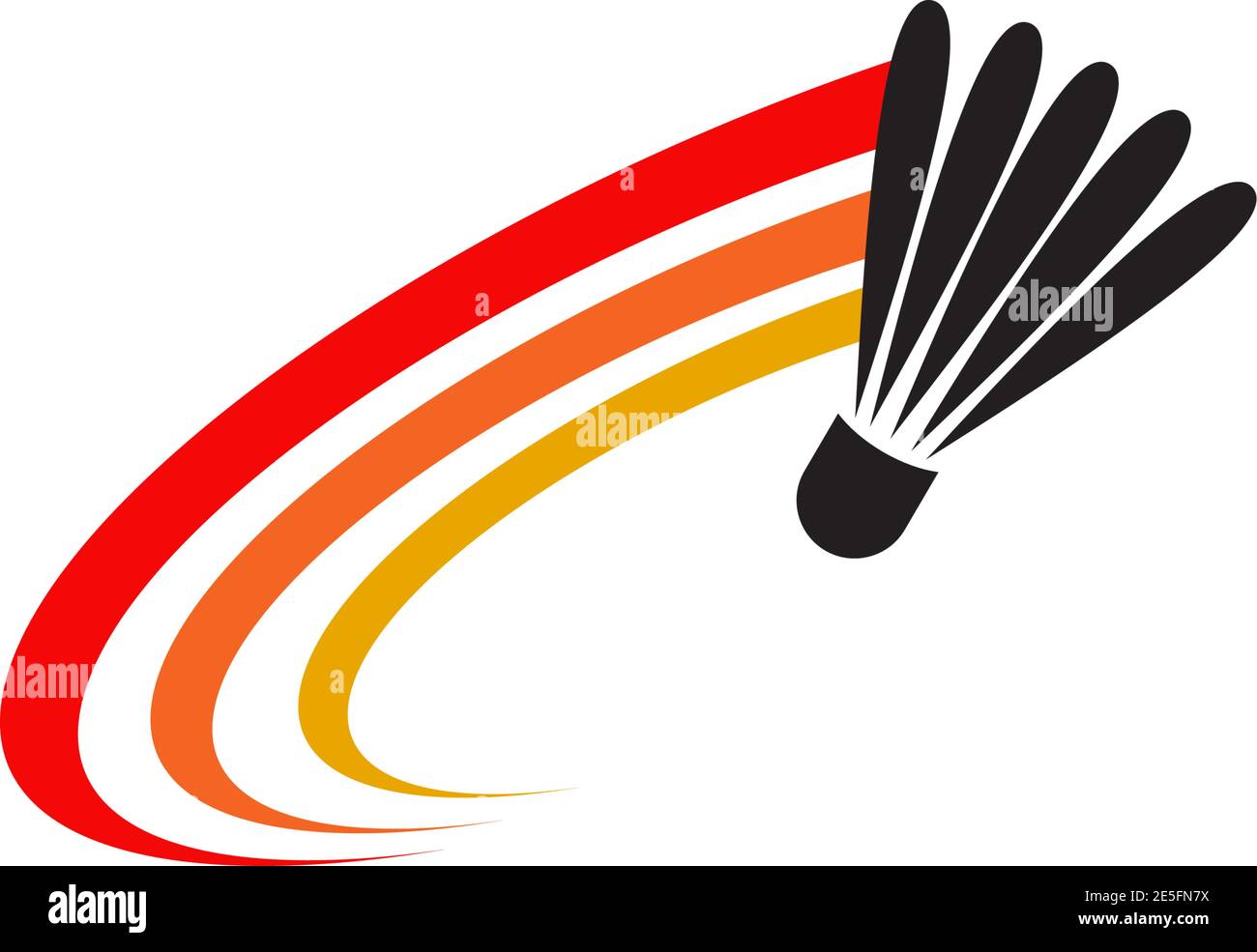 Badminton championship logo design inspiration with shuttlecock icon  illustration template Stock Vector Image & Art - Alamy