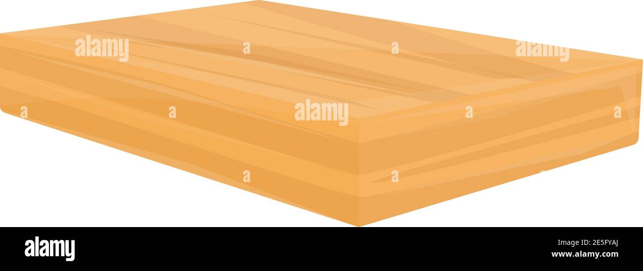 Clean tree plank icon. Cartoon of clean tree plank vector icon for web ...