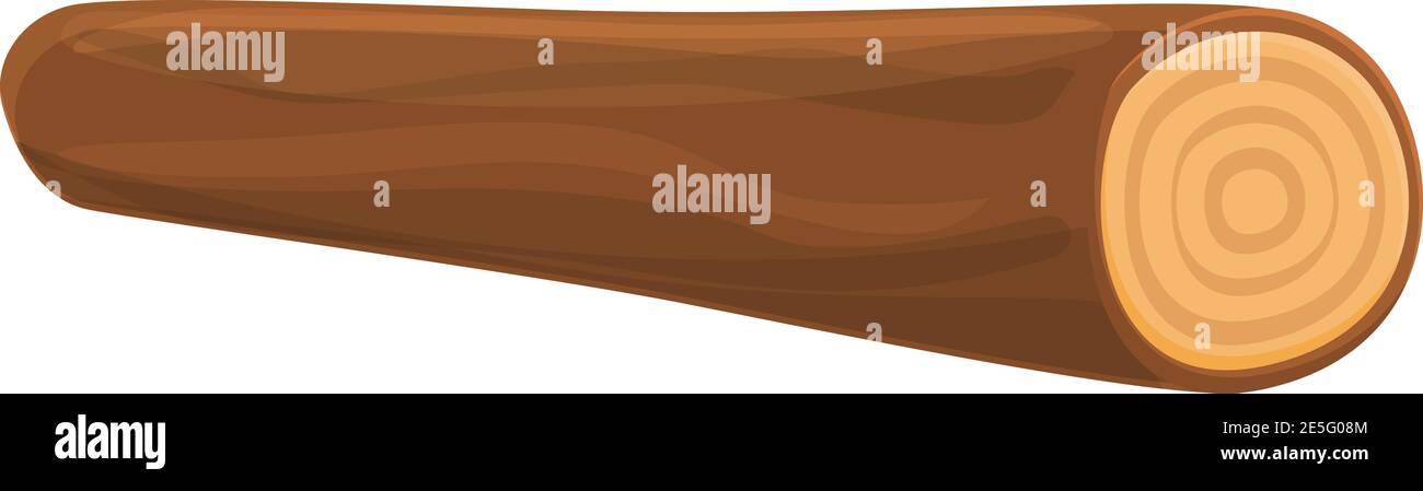 Wood round trunk icon. Cartoon of wood round trunk vector icon for web ...