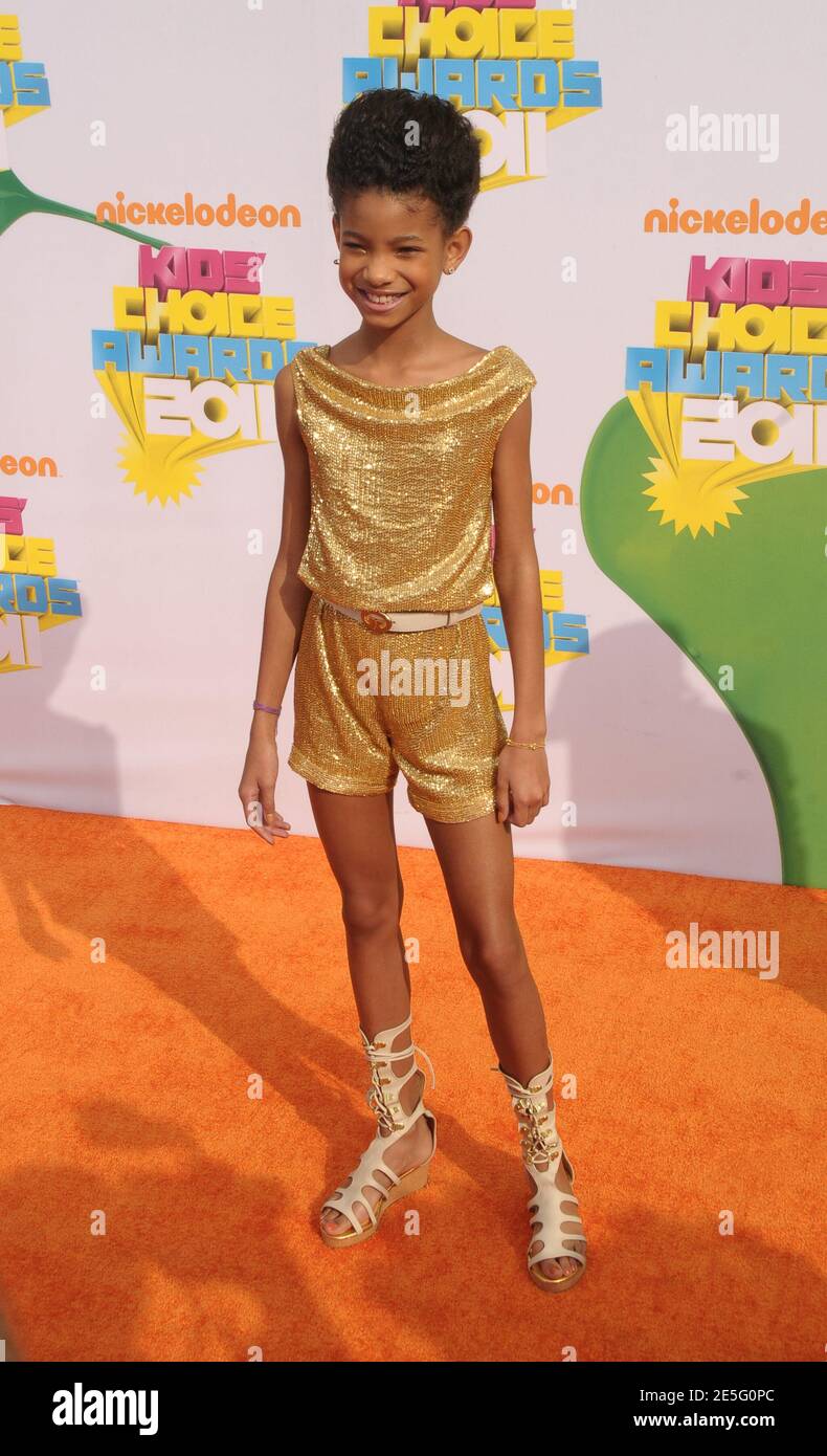 Willow Smith at 2011 Nickelodeon Kids Choice Awards held at USC's Galen