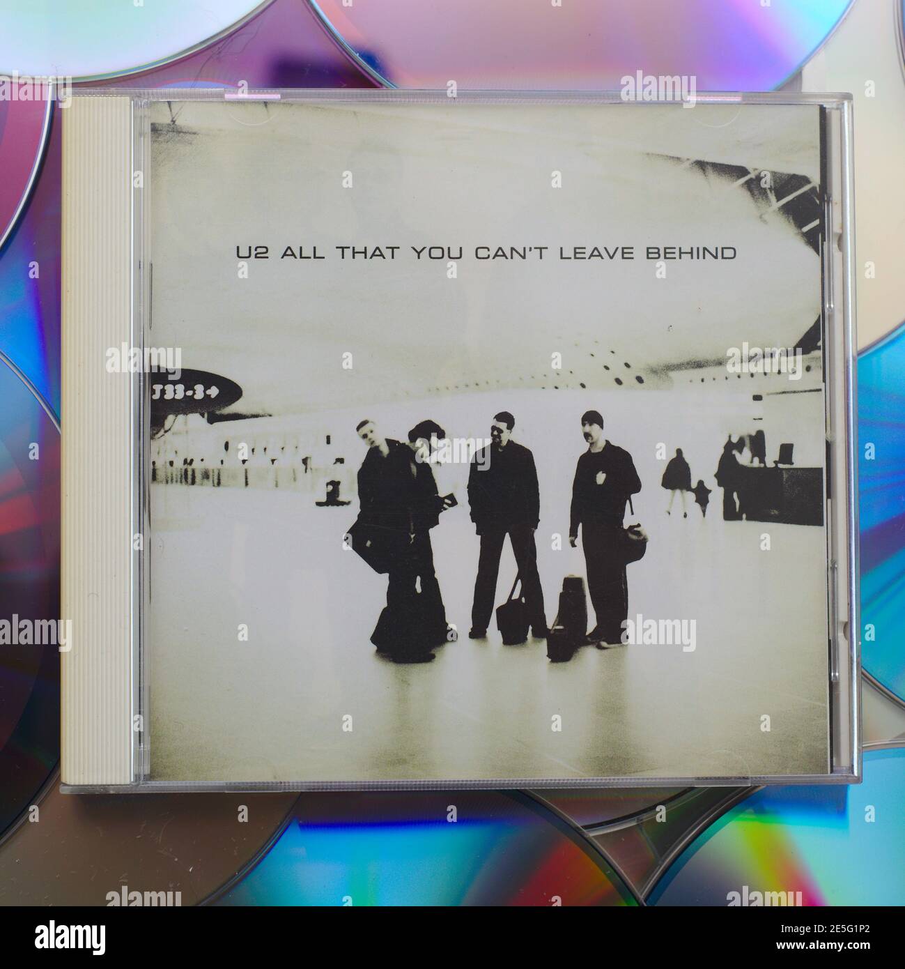 A copy of the U2 album All that you can