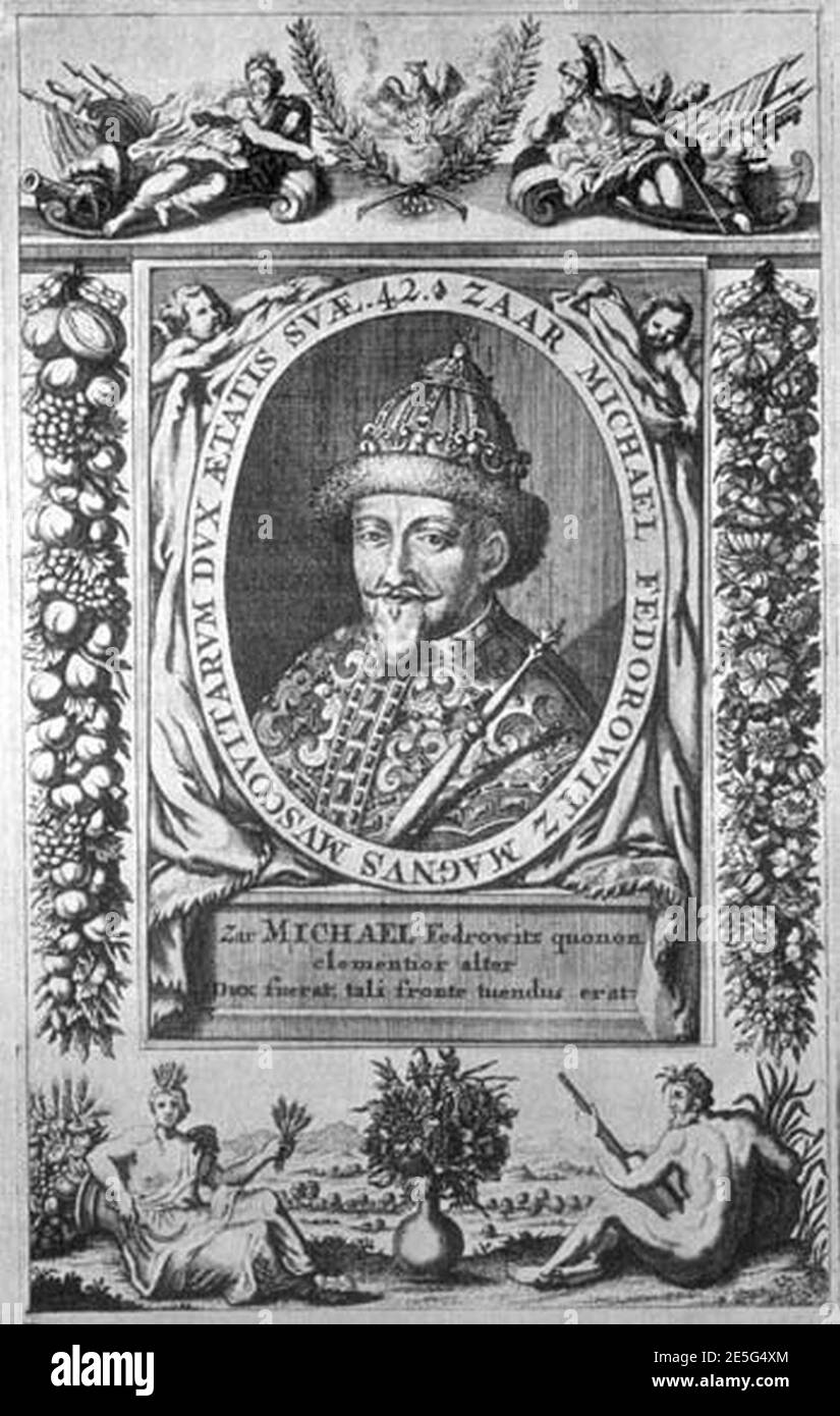 Michael I of Russia by Johann Stenglin. Stock Photo