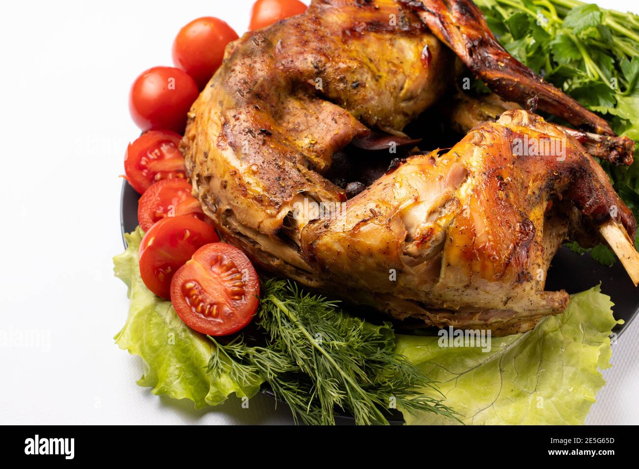 Roasted whole rabbit hi-res stock photography and images - Alamy