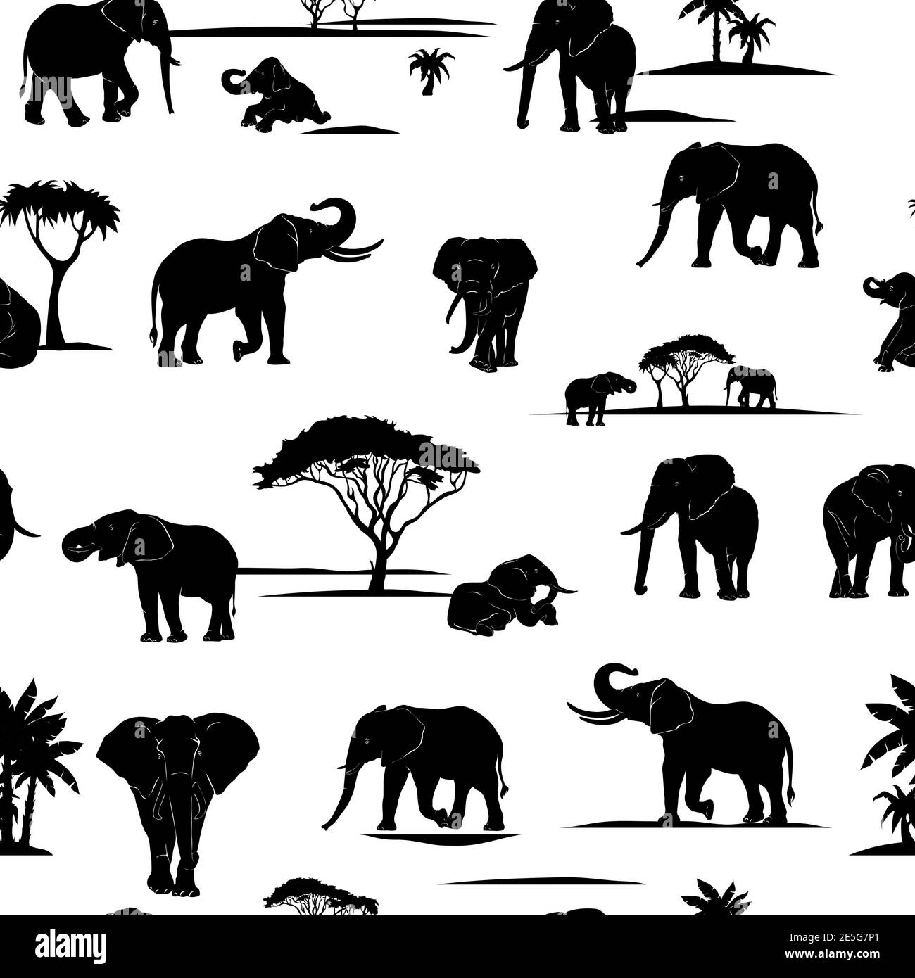 elephant, figure, vector, graphic, image, pattern, illustration Stock Vector