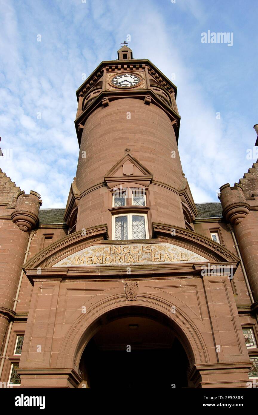 Inglis Memorial Hall, Edzell, Angus, Scotland Stock Photo Alamy