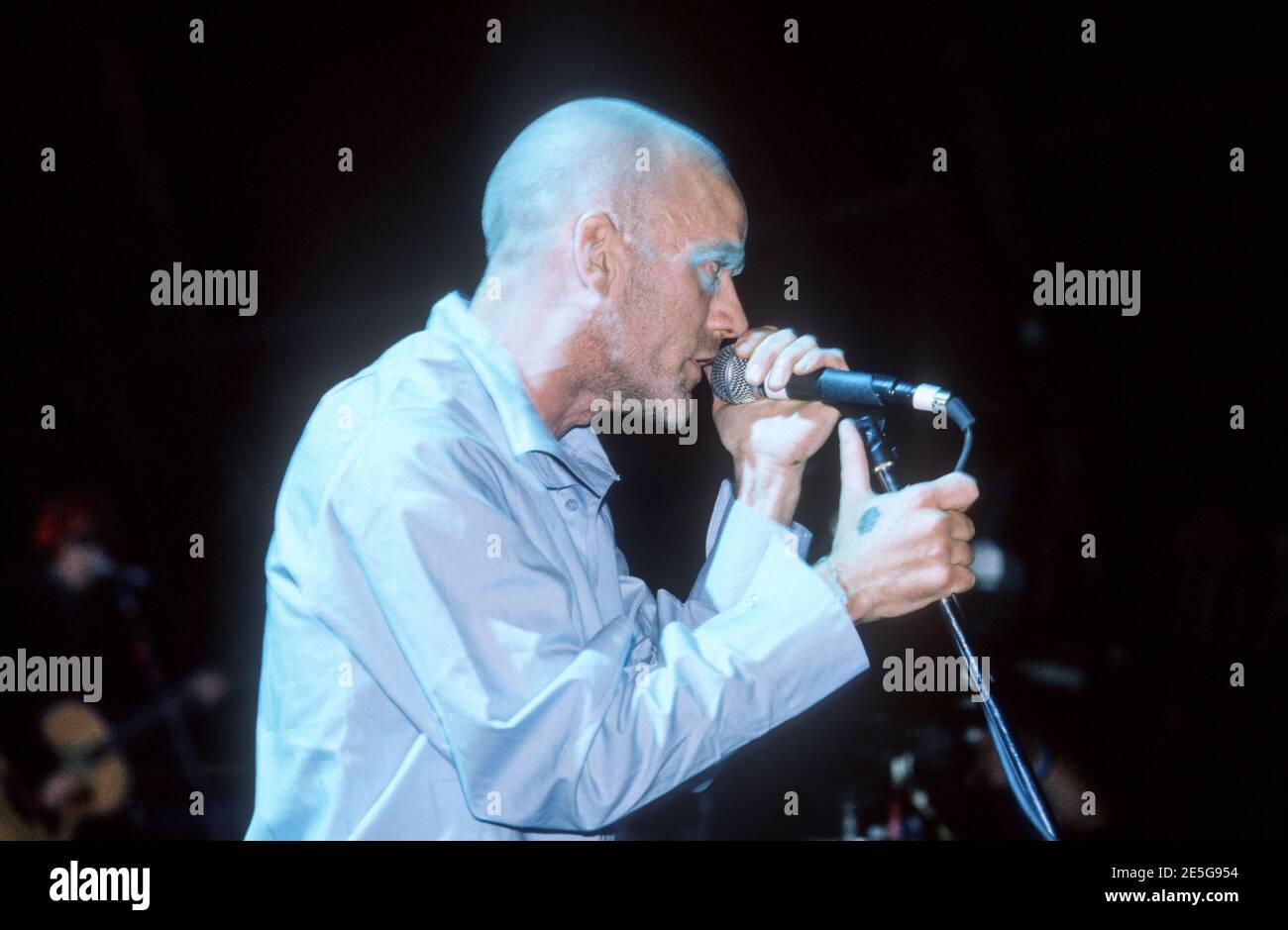 R.E.M performing at the Glastonbury Festival 1999, Somerset, England