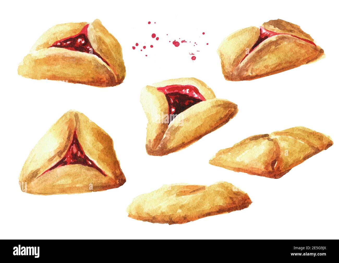 Traditional Jewish cookies Hamantaschen or hamans ears for Purim