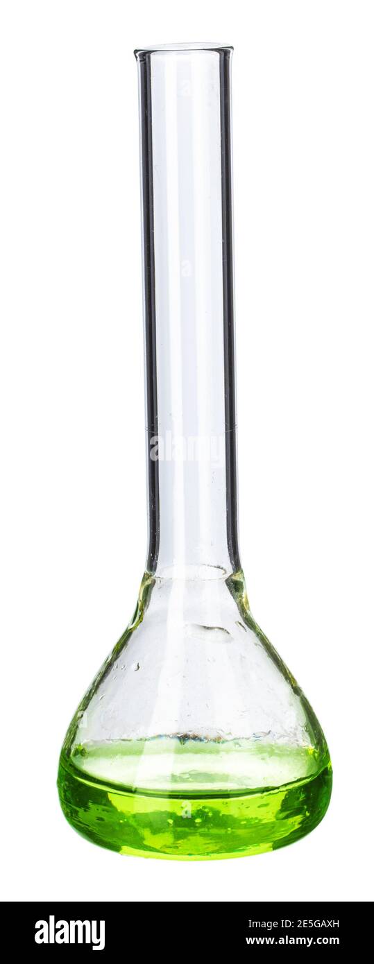 Glassware with liquids for laboratory analysis isolated on white Stock Photo Alamy