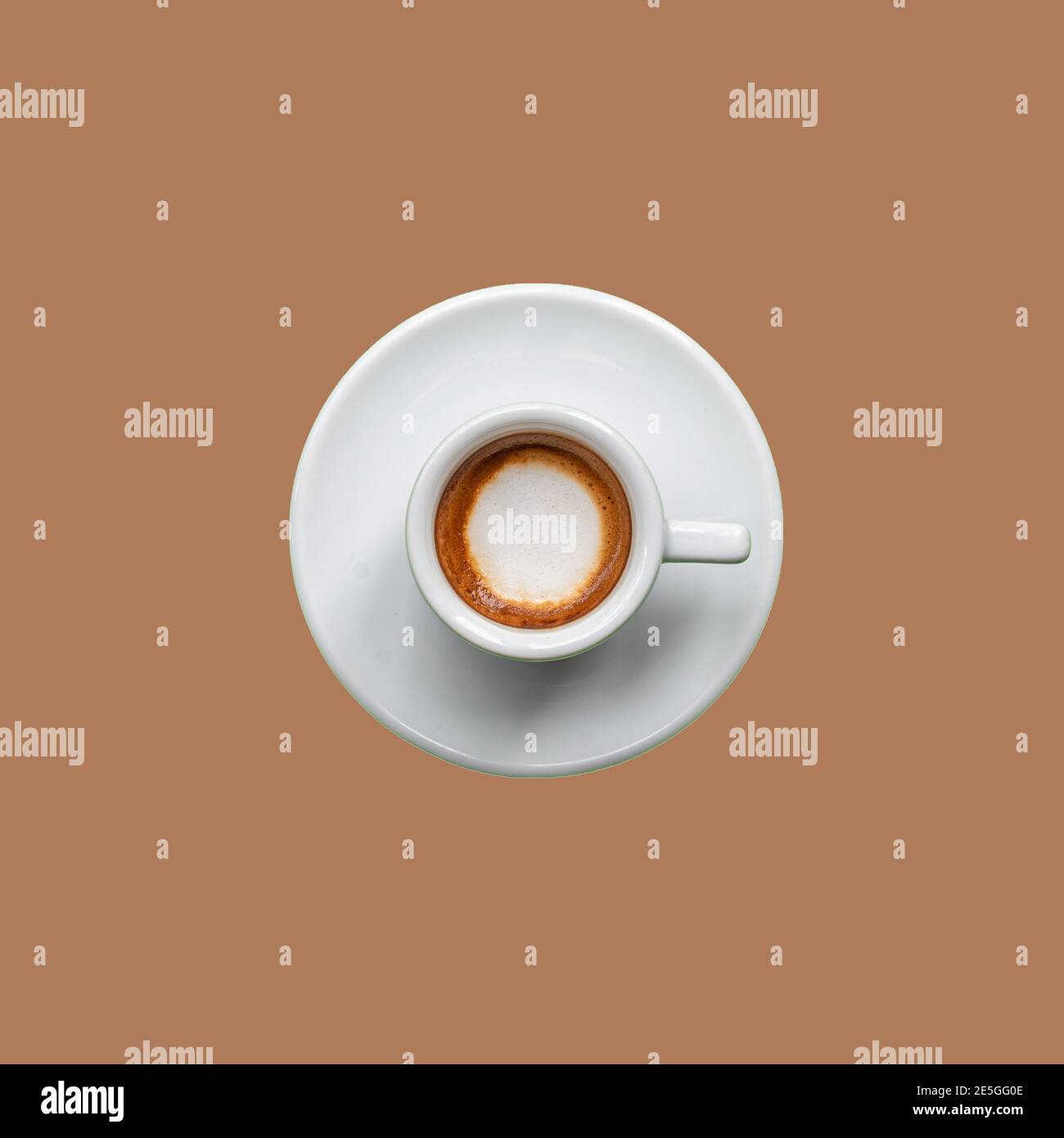 Bakery and coffees different kinds of coffee products with white