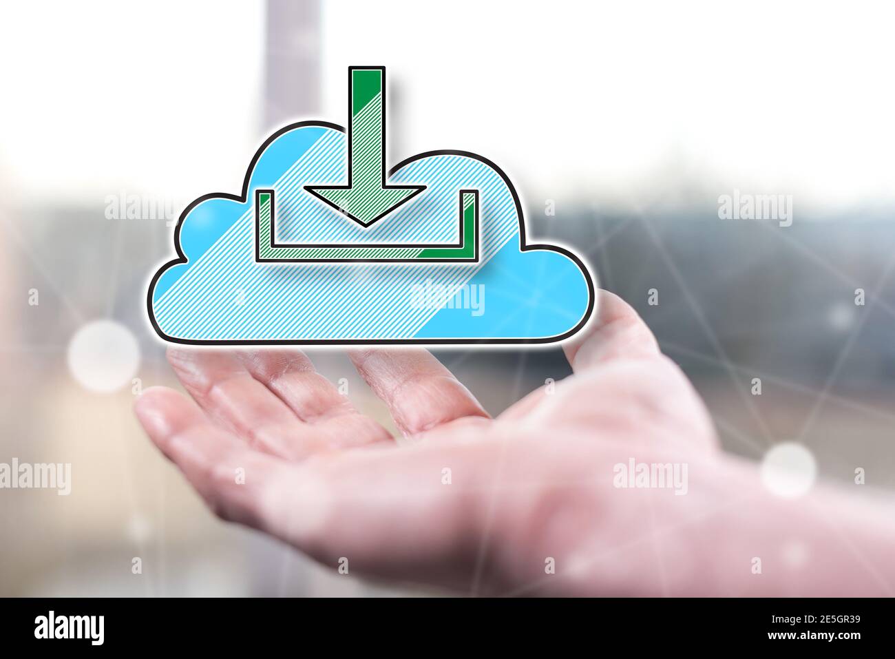 Cloud download concept above hi-res stock photography and images - Alamy