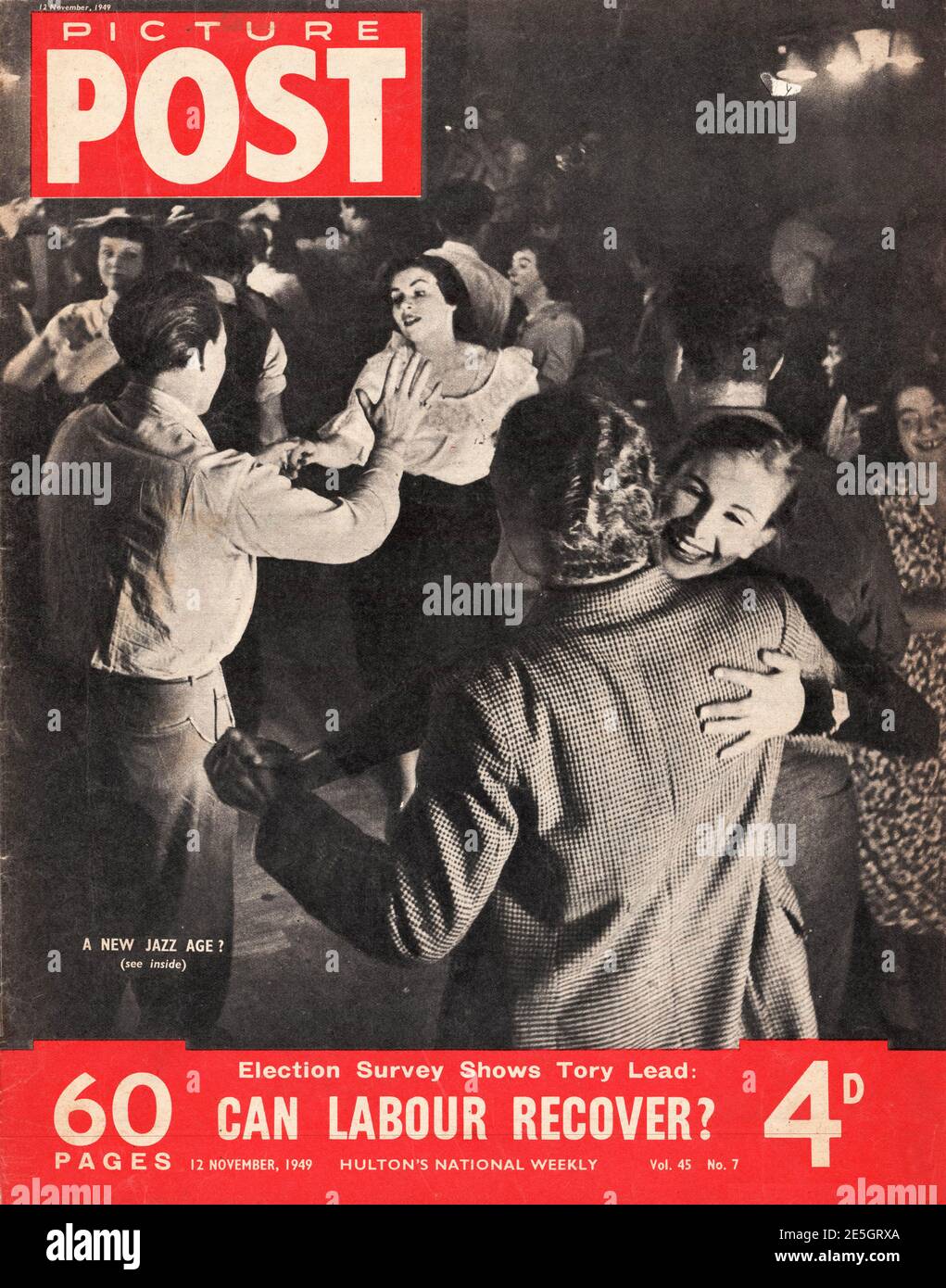 1949 Picture Post front cover Dancing in a jazz club Stock Photo