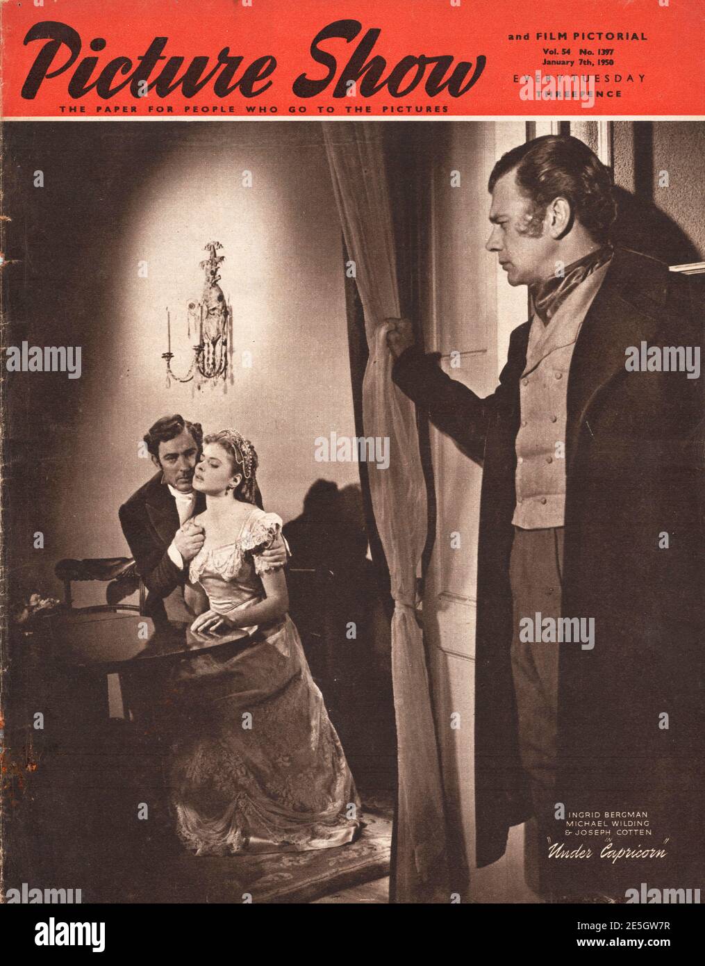 1950 Picture Show Ingrid Bergman Stock Photo