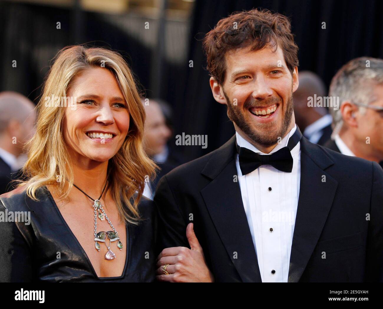 Aron Ralston, subject of the film '127 Hours,' and wife Jessica Trusty arrive at the 83rd Academy Awards in Hollywood, California, February 27, 2011. REUTERS/Lucas Jackson (UNITED STATES - Tags: ENTERTAINMENT PROFILE SOCIETY) (OSCARS-ARRIVALS) Stock Photo