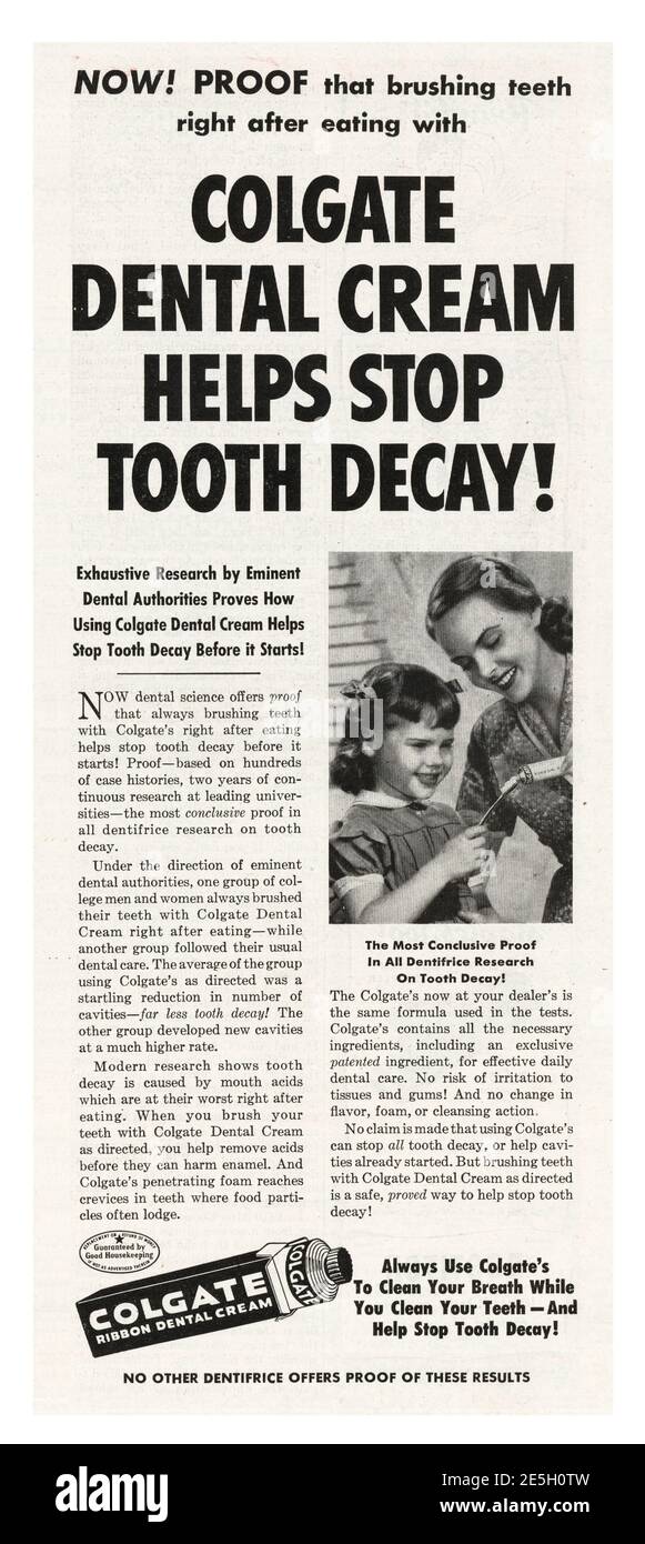 Colgate toothpaste ad Cut Out Stock Images & Pictures Alamy