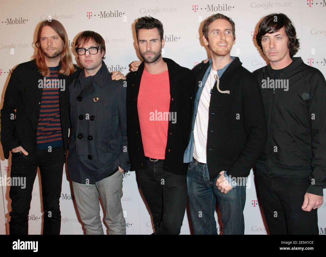 Rock band Maroon 5 arrives for an event by Google and T ...
