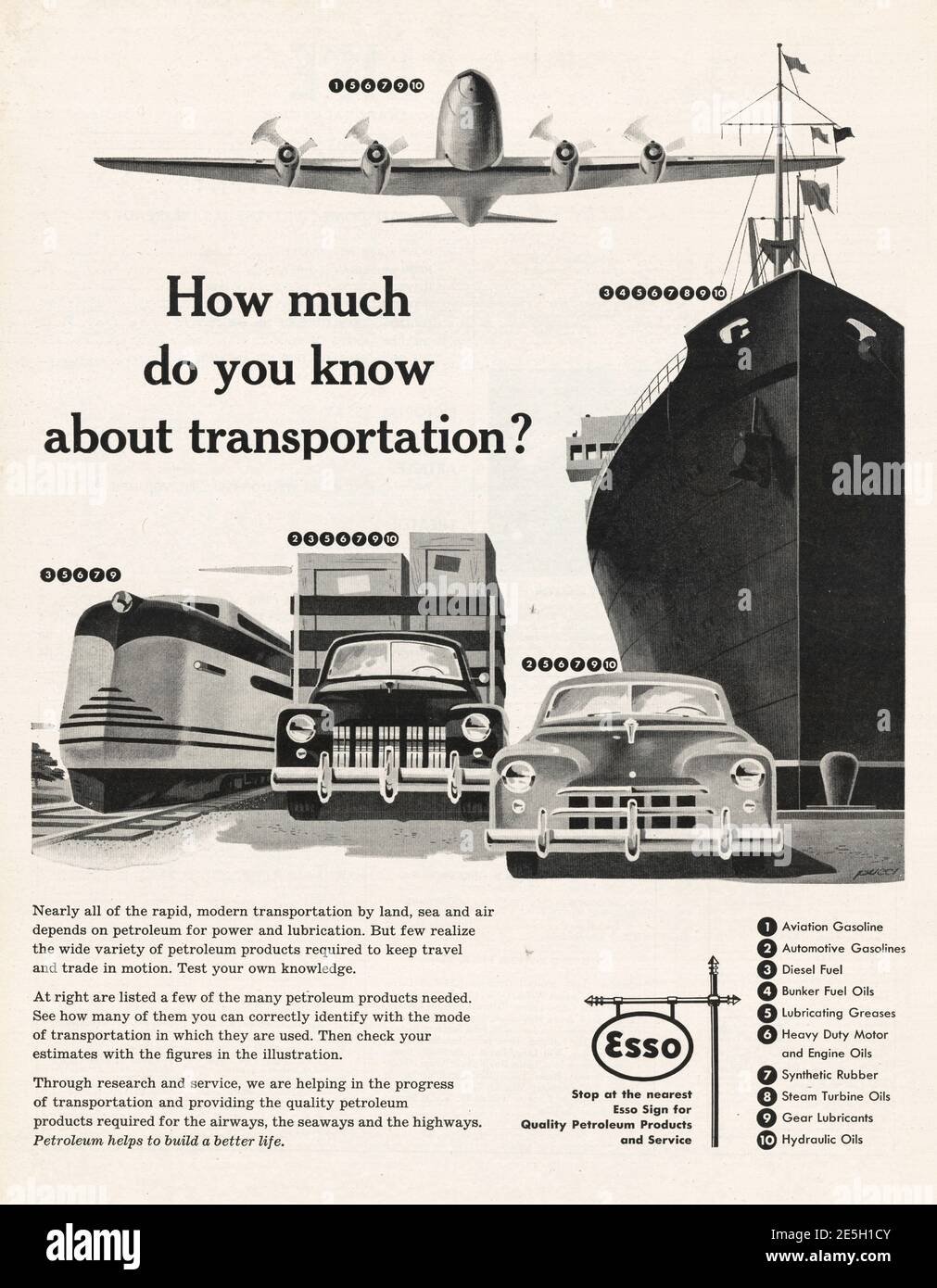 Esso 1954 Esso Original advert No.1 