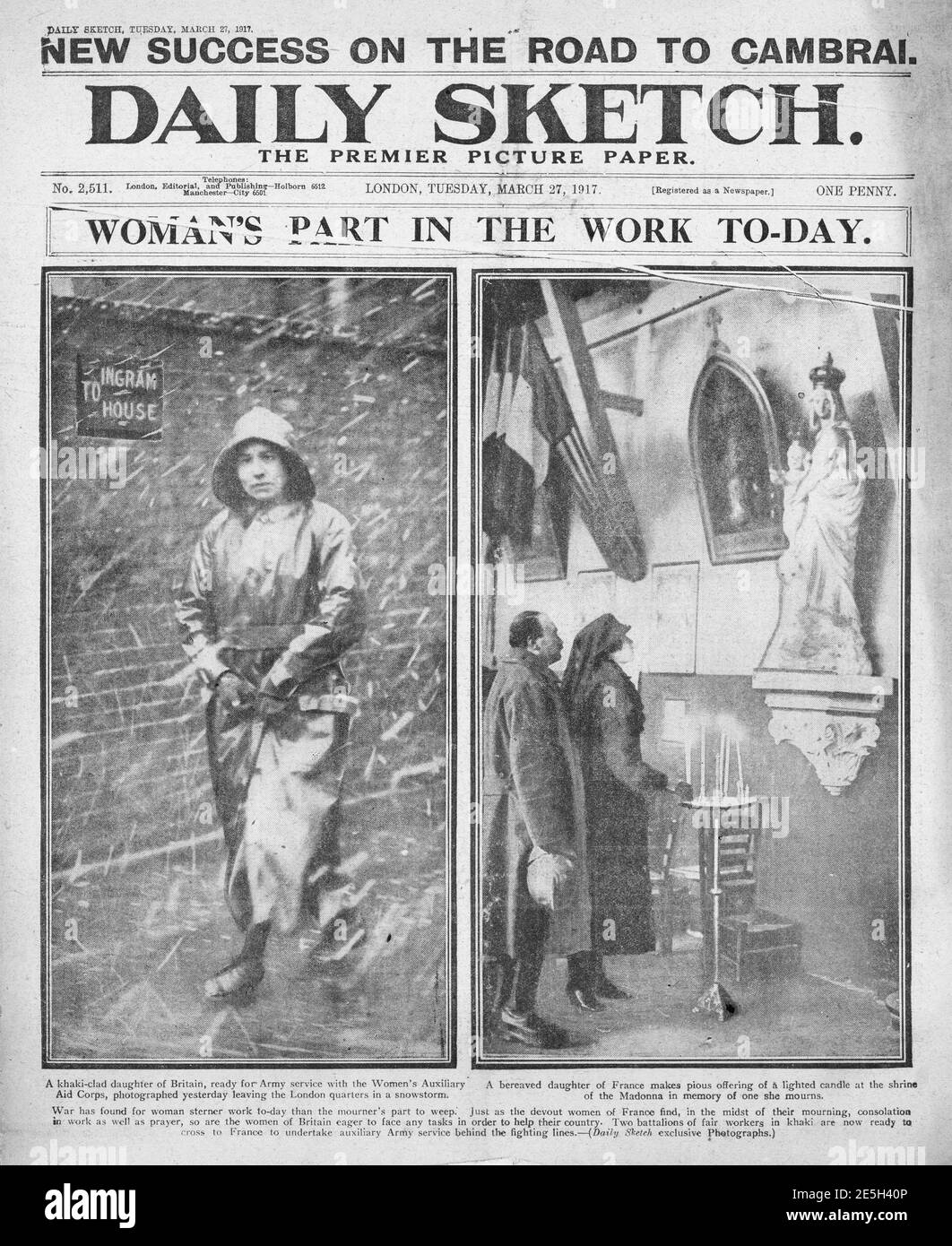 World war one women british hi-res stock photography and images - Alamy