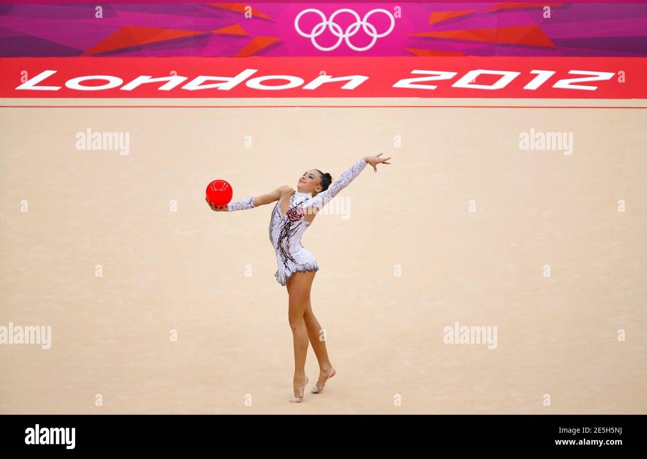 Germany S Jana Berezko Marggrander Competes Using The Ball In Her Individual All Around Gymnastics Qualification Match At The Wembley Arena During The London 12 Olympic Games August 9 12 Reuters Mike Blake Britain s Germany S Jana Berezko Marggrander Competes Using The Ball In Her Individual All Around Gymnastics Qualification Match At The Wembley Arena During The London 12 Olympic Games August 9 12 Reuters Mike Blake Britain s