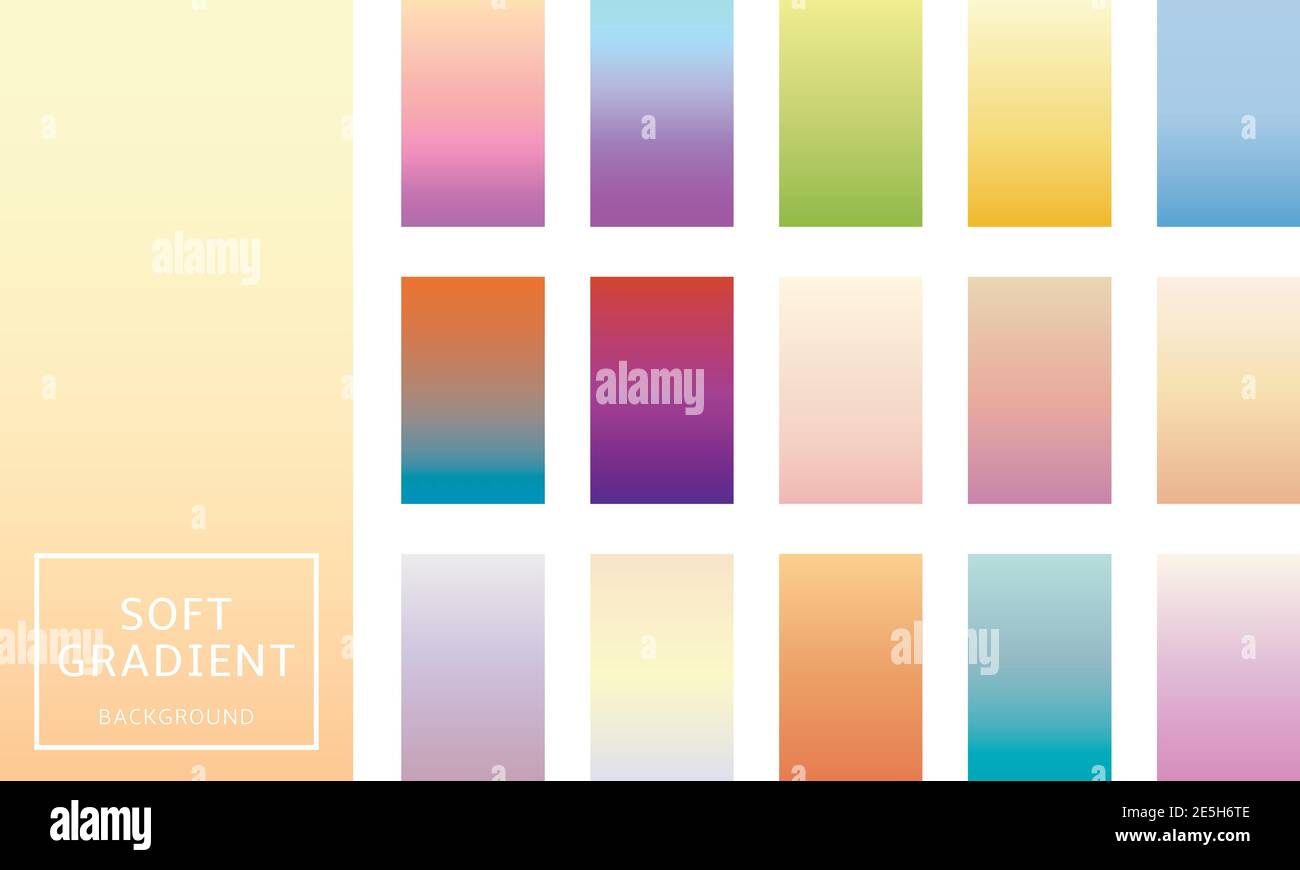 Soft color gradient background. Creative template for design, cover,  banner, poster, mobile app Stock Vector Image & Art - Alamy