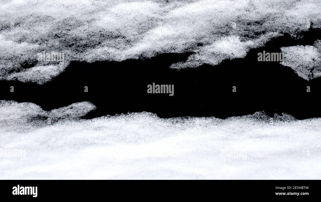 snow isolated on black background Stock Photo - Alamy