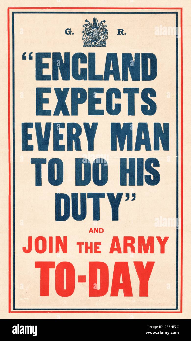 1914 Recruitment poster Stock Photo