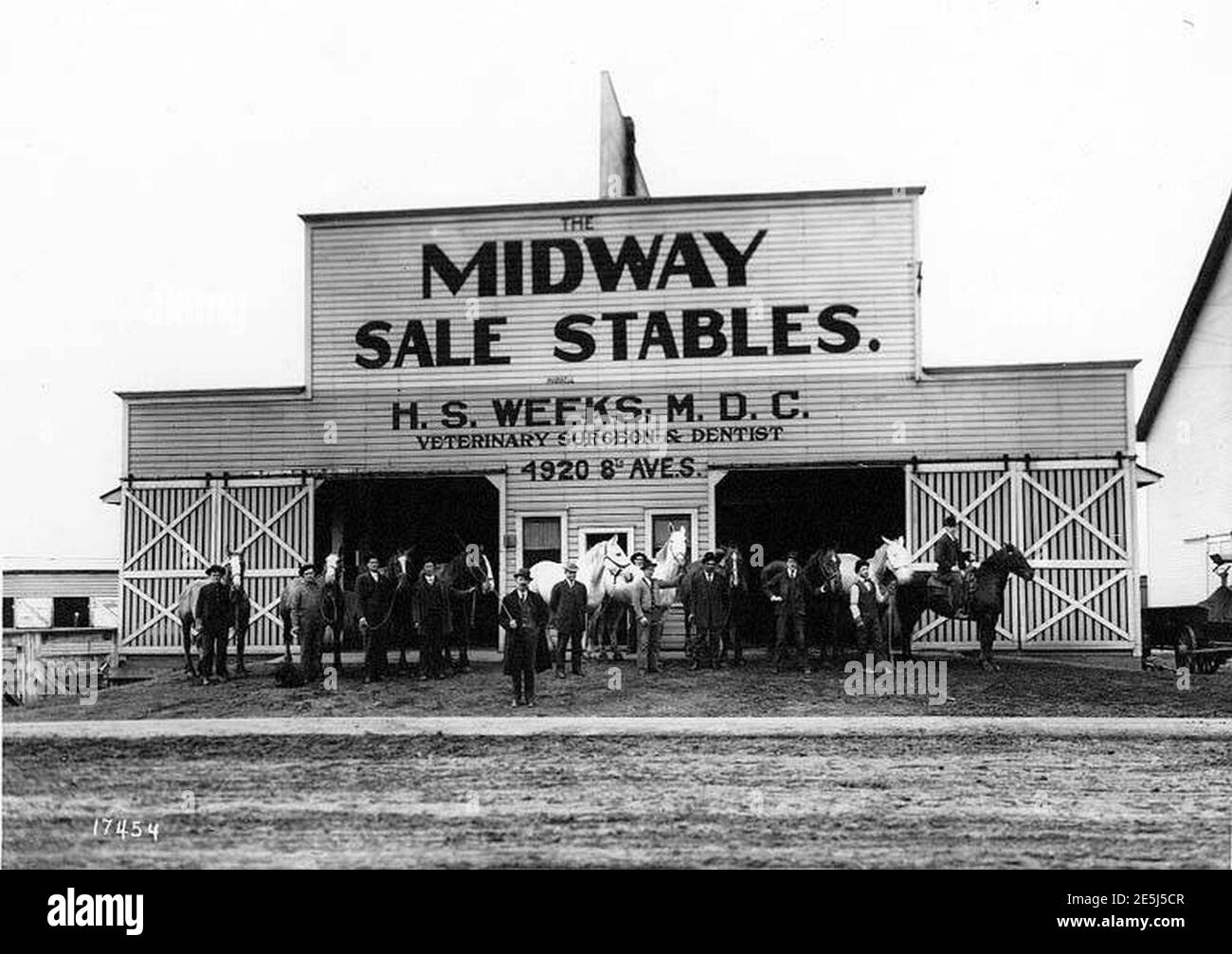 Midway Sales Stables, district, Seattle Stock Photo Alamy