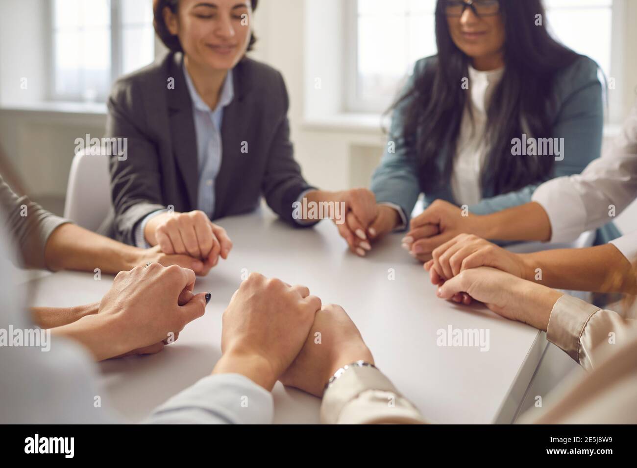 Teamwork, cooperation, business support concept Stock Photo