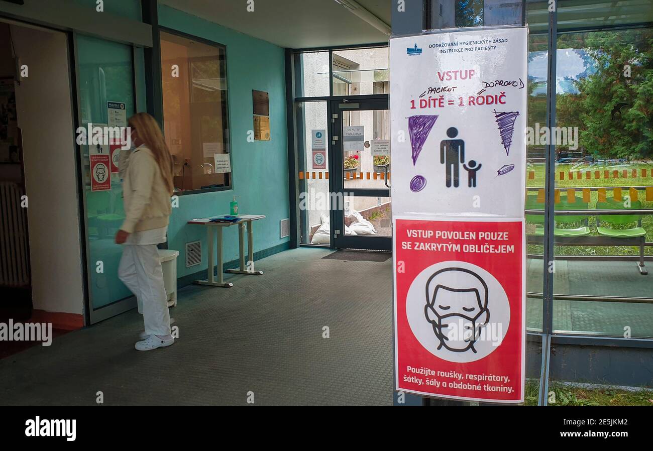 Doctor on children section of Prague Thomayer hospital, in Prague, Czech Republic, October 12