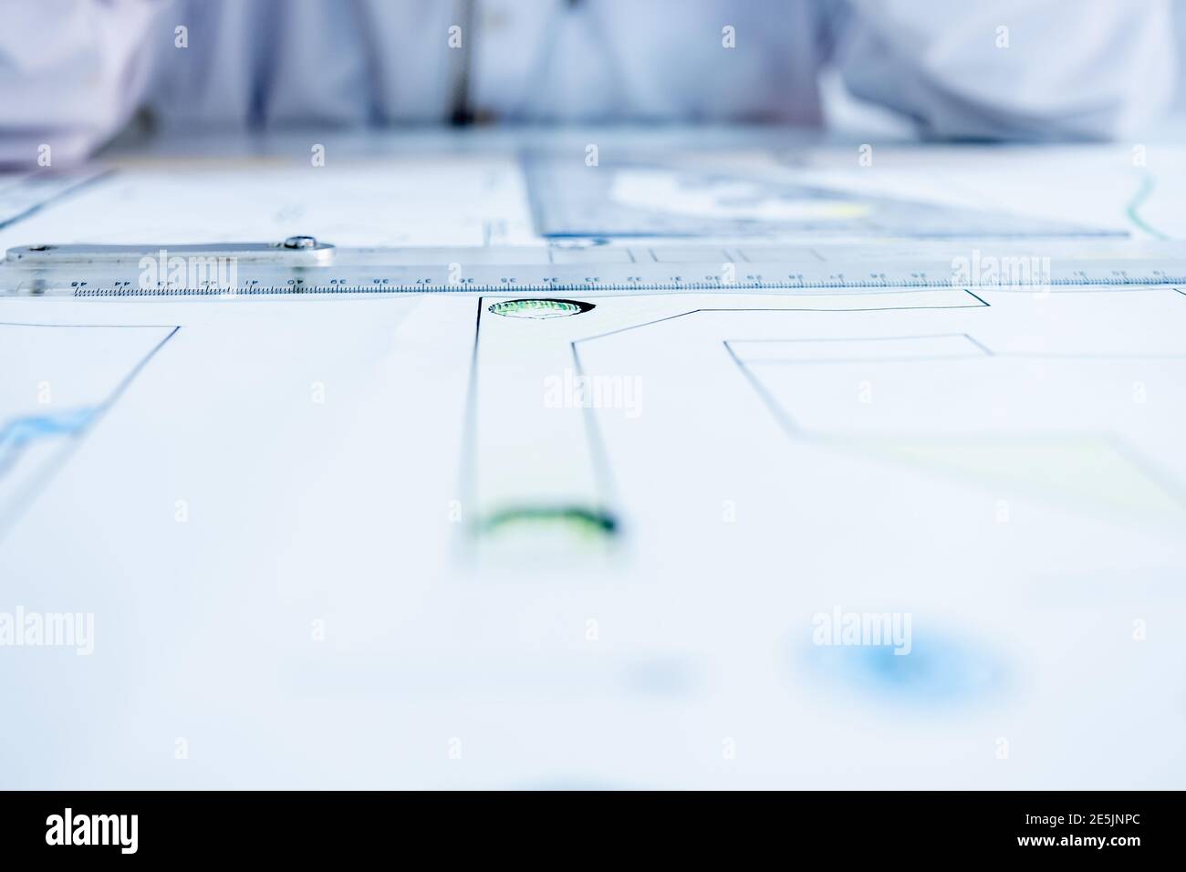 Abstract architecture background and ruler Stock Photo - Alamy