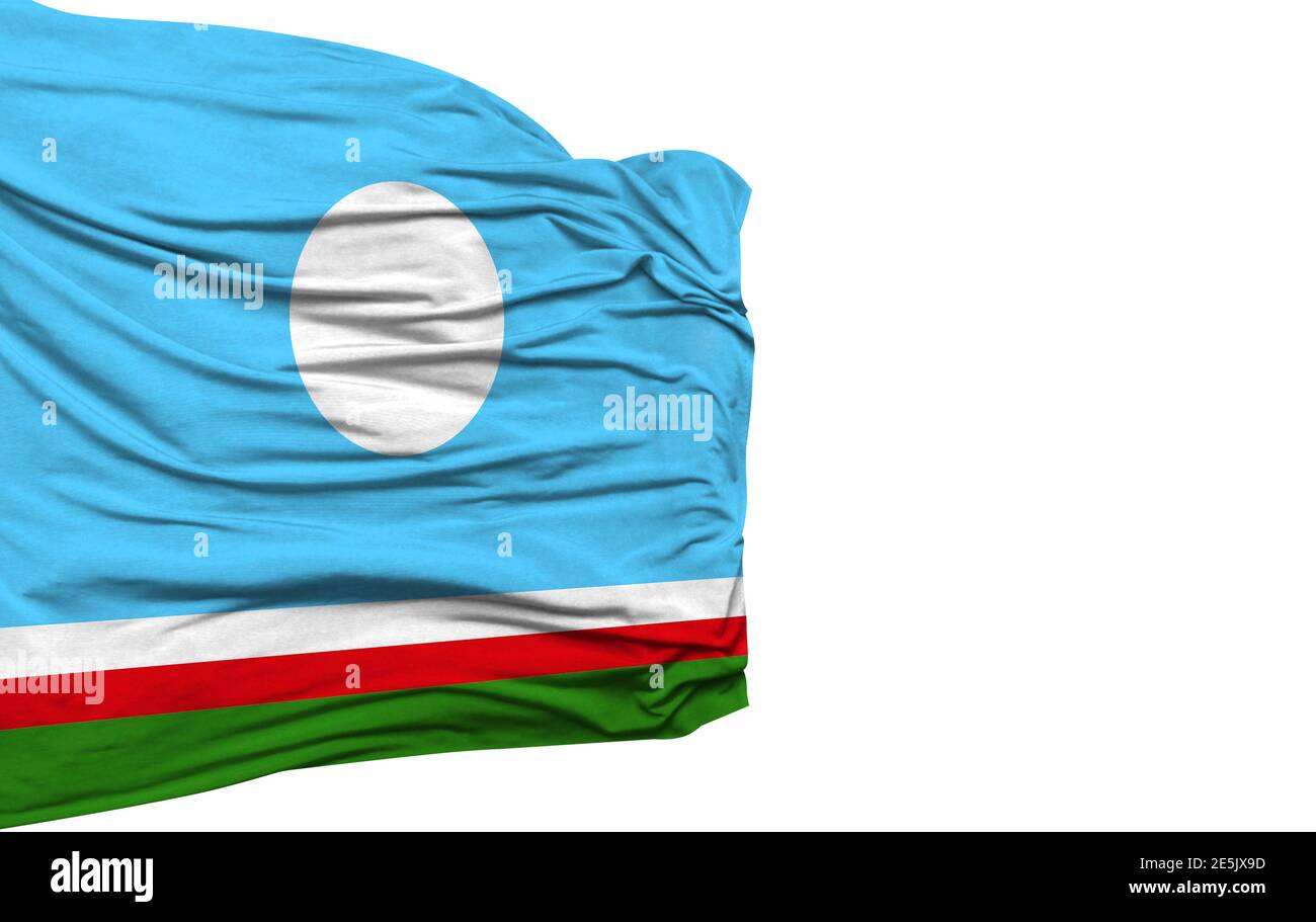 Sakha Republic Flag Isolated On White Background Stock Photo Alamy