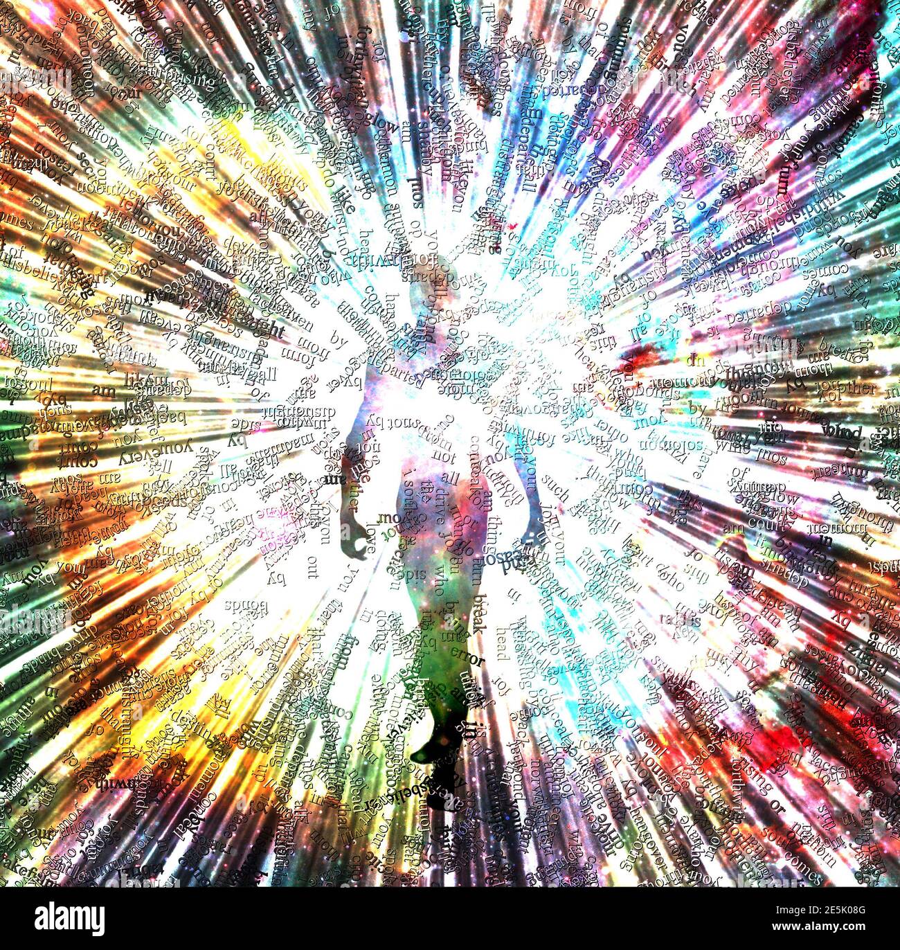 Words Of Soul Abstract Spiritual Art Stock Photo Alamy