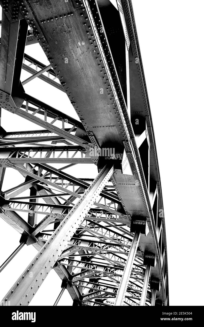 The iconic Tyne Bridge in Newcastle Upon Tyne, Tyneside, North East